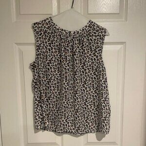 Banana Republic Animal Print Shell